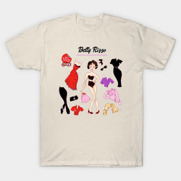 Rizzo Paper Doll (GREASE) T-Shirt by themunchkinboutique